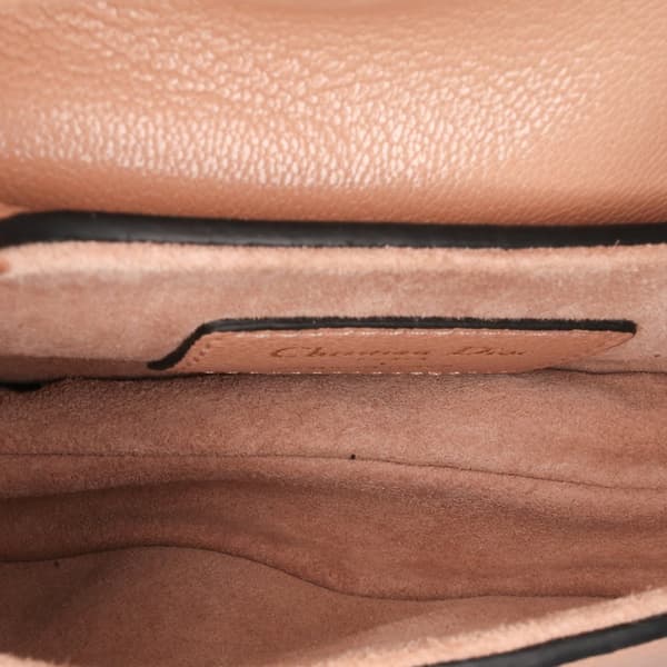 Pre-owned Dior Micro Goatskin Saddle Brown