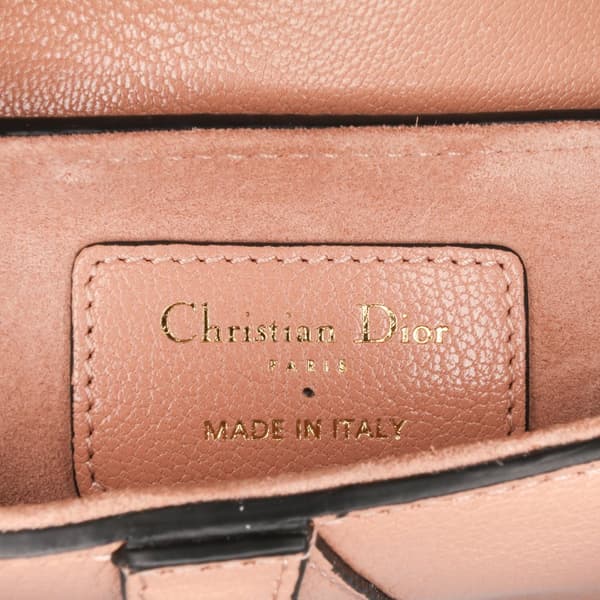 Pre-owned Dior Micro Goatskin Saddle Brown
