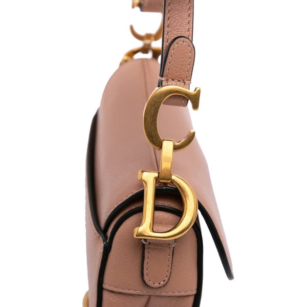 Pre-owned Dior Micro Goatskin Saddle Brown