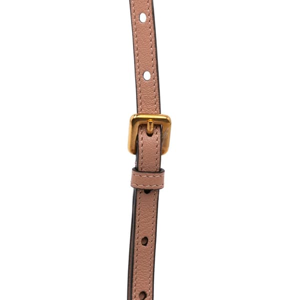 Pre-owned Dior Micro Goatskin Saddle Brown