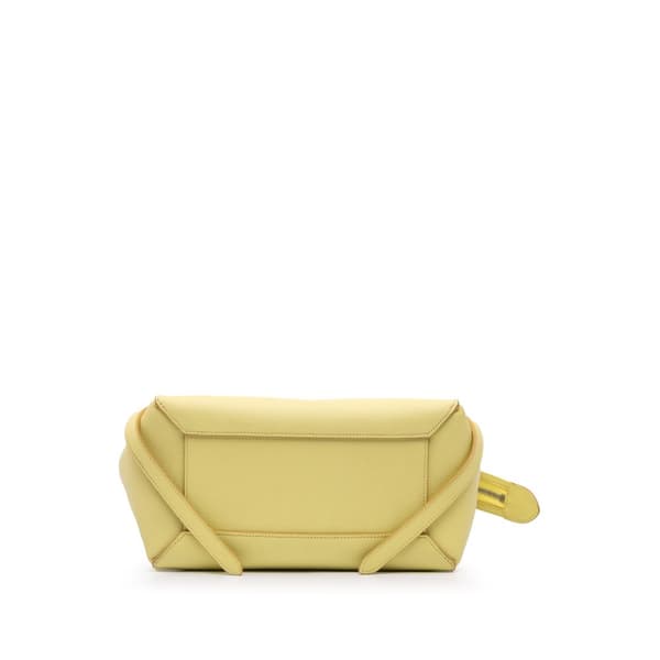 Pre-owned Celine Micro Grained Calfskin Belt Bag Yellow