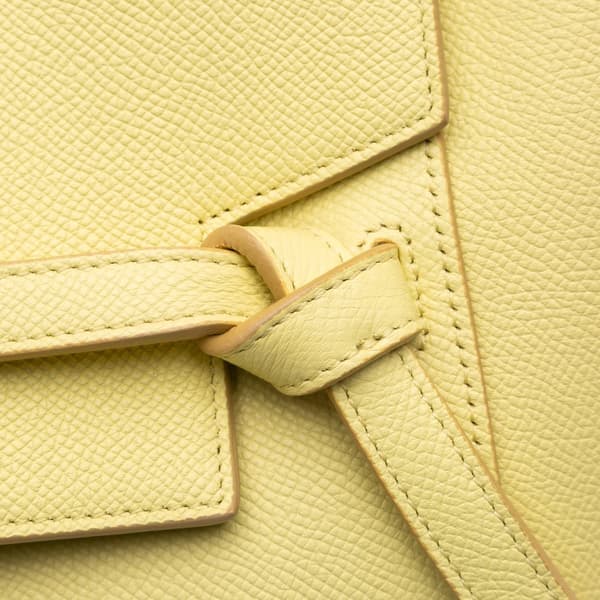 Pre-owned Celine Micro Grained Calfskin Belt Bag Yellow