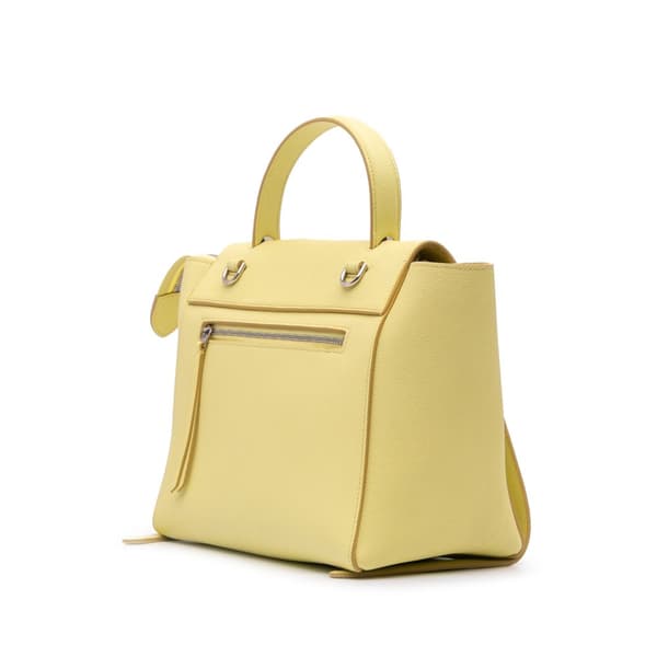 Pre-owned Celine Micro Grained Calfskin Belt Bag Yellow