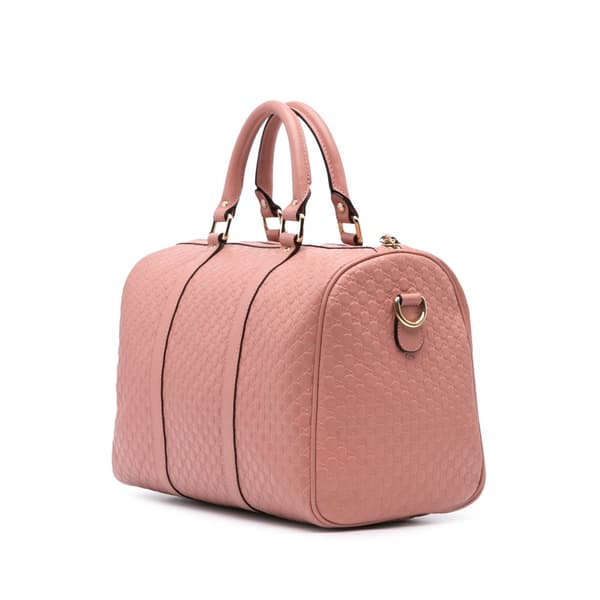 Pre-owned Gucci Medium Microguccissima Satchel Pink