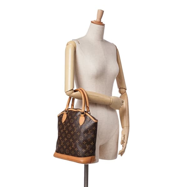 Pre-owned Louis Vuitton Monogram Lockit PM Brown