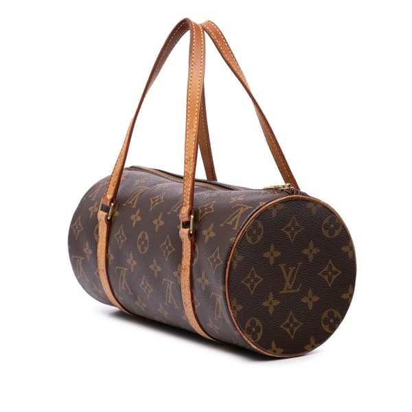 Pre-owned Louis Vuitton Monogram Papillon 28 Brown