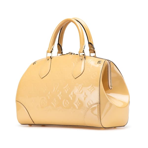Pre-owned Louis Vuitton Monogram Vernis Santa Monica Brown