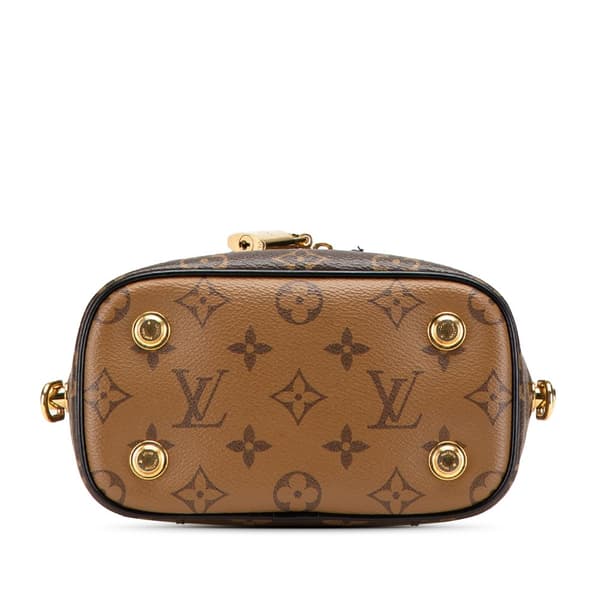 Pre-owned Louis Vuitton Monogram Reverse Vanity PM Brown
