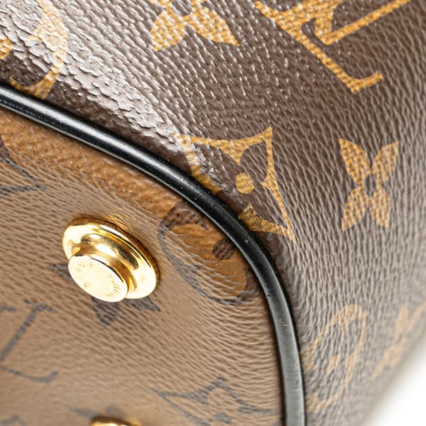 Pre-owned Louis Vuitton Monogram Reverse Vanity PM Brown