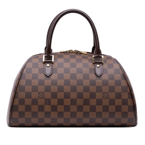 Pre-owned Louis Vuitton Damier Ebene Ribera MM Brown