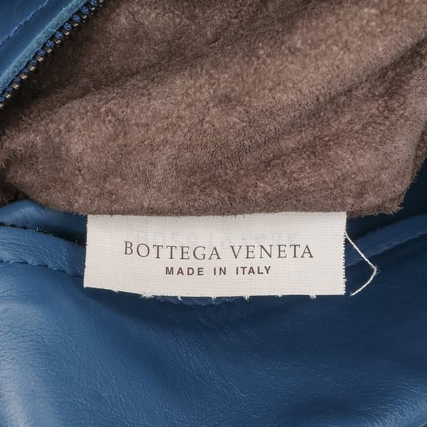 Pre-owned Bottega Veneta Small Nappa Intrecciato Roma Satchel Blue