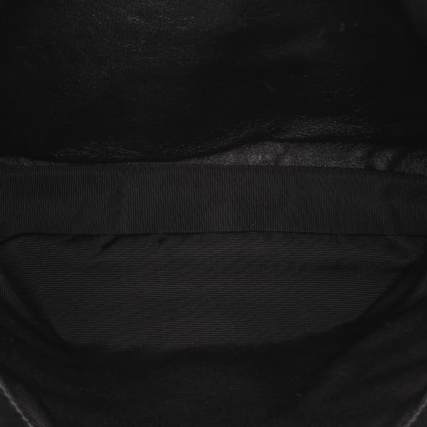 Pre-owned Saint Laurent Large Chevron Sheepskin Monogram College Satchel Black
