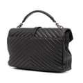 Pikkukuva 2 / 10: Pre-owned Saint Laurent Large Chevron Sheepskin Monogram College Satchel Black
