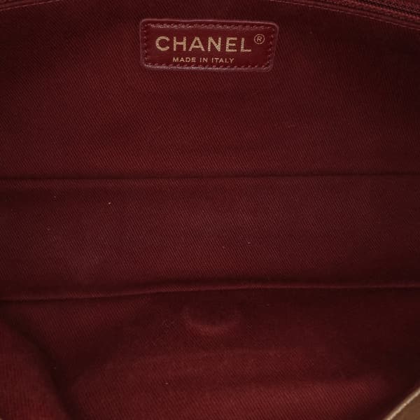 Pre-owned Chanel Medium Quilted Aged Calfskin Pondichery Flap Gold