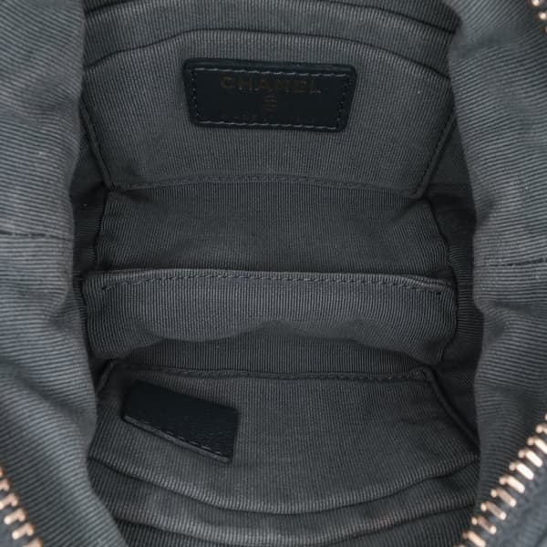 Pre-owned Chanel Nylon Grosgrain Lifestyle Clutch with Chain Blue