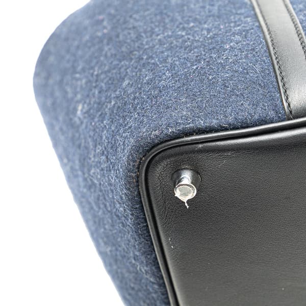 Pre-owned Hermès Feutre and Swift Picotin Lock 18 Blue