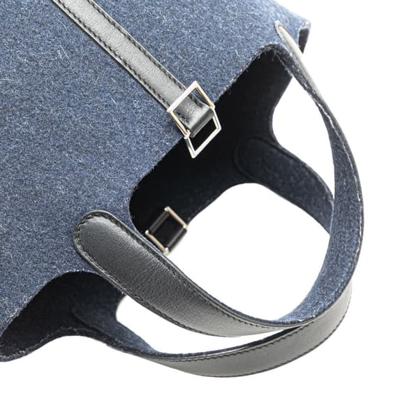 Pre-owned Hermès Feutre and Swift Picotin Lock 18 Blue