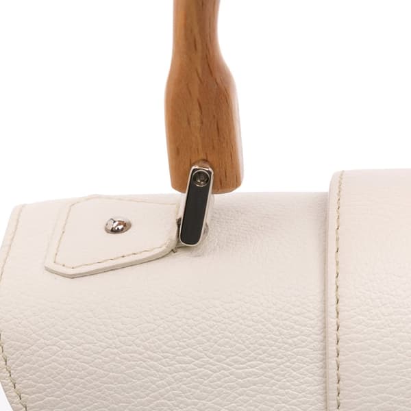 Pre-owned Goyard Mini Goyardine Saigon Souple White