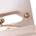 Pikkukuva 7 / 10: Pre-owned Chanel Mini CC Quilted Lambskin Kiss Lock Frame Top Handle Clutch with Chain White