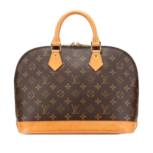 Pre-owned Louis Vuitton Monogram Alma PM Brown