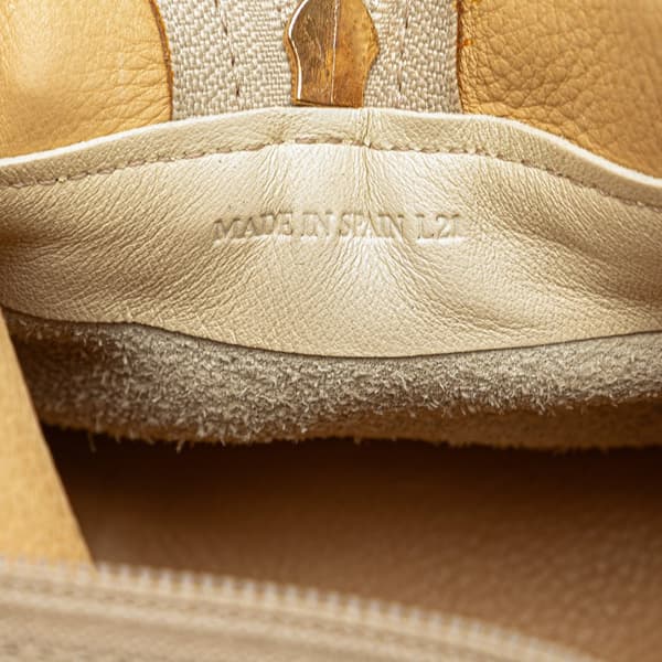 Pre-owned LOEWE Suede Amazona 32 Brown