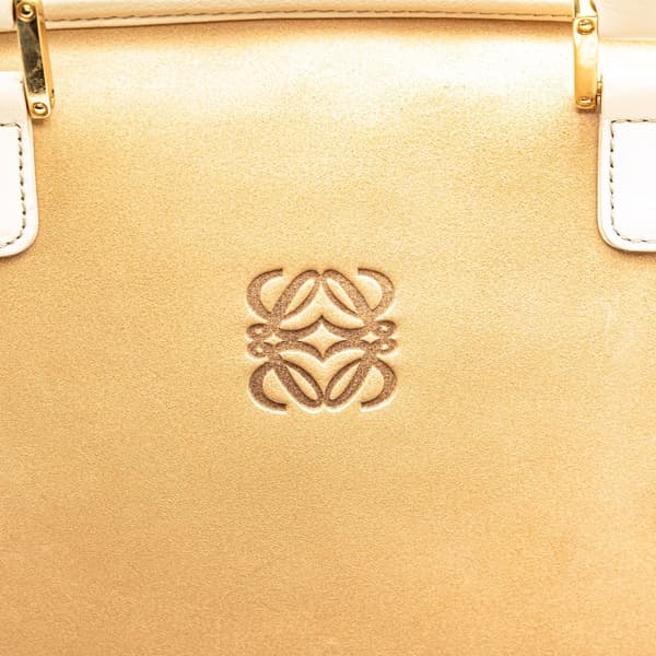 Pre-owned LOEWE Suede Amazona 32 Brown