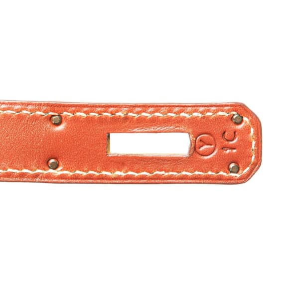 Pre-owned Hermès Box Calf Kelly Retourne 32 Red