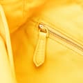 Miniatyrbild 9 av 10: Pre-owned Fendi Large Econyl Nylon Baguette Satchel Yellow