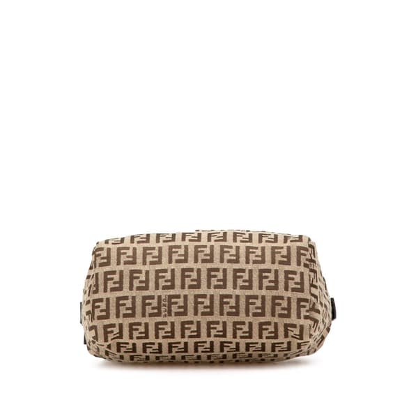 Pre-owned Fendi Mini Zucchino Canvas Handbag Brown