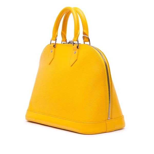 Pre-owned Louis Vuitton Epi Alma PM Yellow