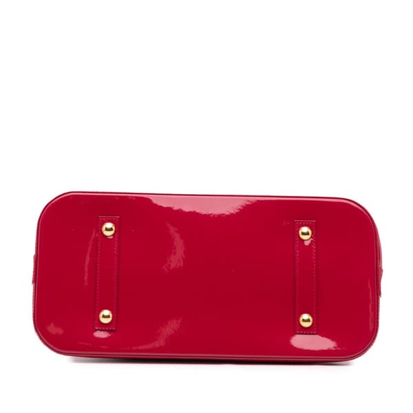 Pre-owned Louis Vuitton Monogram Vernis Alma GM Red