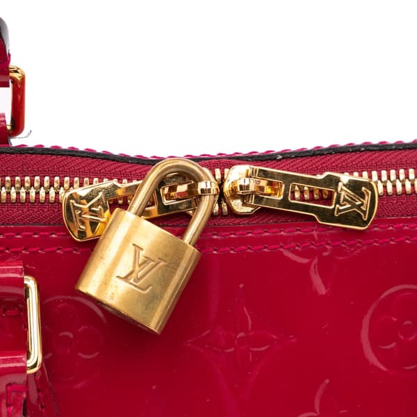 Pre-owned Louis Vuitton Monogram Vernis Alma GM Red