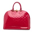 Pikkukuva 1 / 10: Pre-owned Louis Vuitton Monogram Vernis Alma GM Red