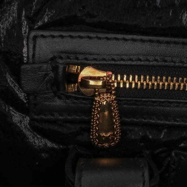 Pre-owned Dolce & Gabbana Quilted Nylon Devotion Satchel Black