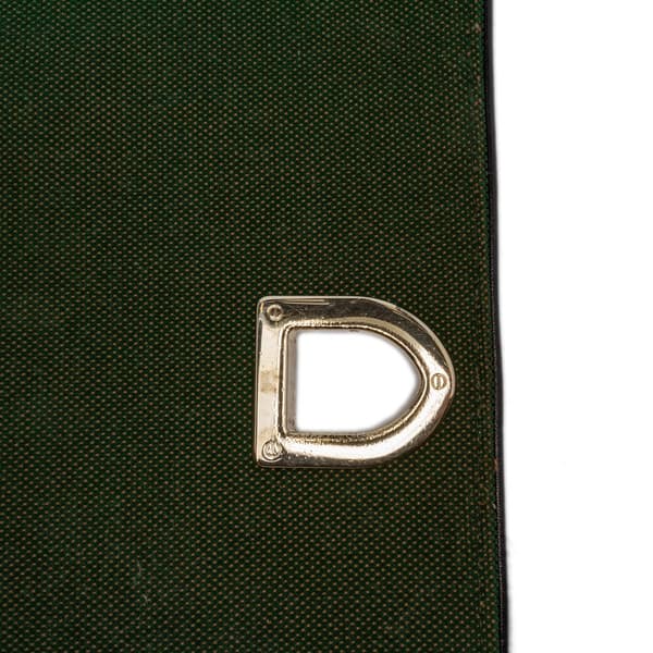 Pre-owned Dior Oblique Velvet Diorama Satchel Green