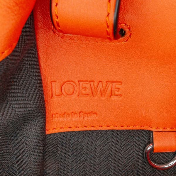 Pre-owned LOEWE Small Leather Hammock Satchel Orange