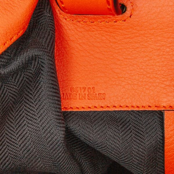 Pre-owned LOEWE Small Leather Hammock Satchel Orange