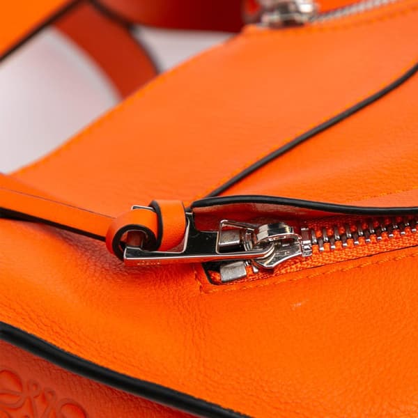 Pre-owned LOEWE Small Leather Hammock Satchel Orange