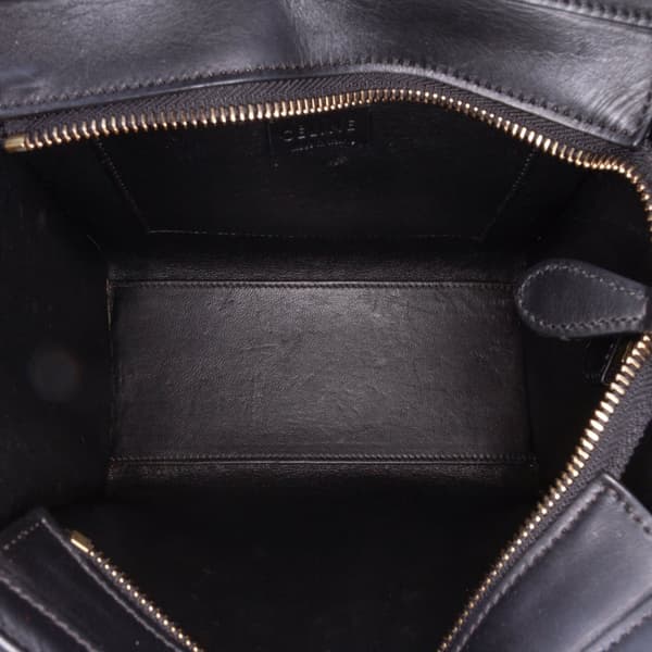 Pre-owned Celine Nano Tricolor Leather Luggage Tote Brown