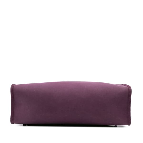 Pre-owned Hermès Toile Herbag Zip 31 Purple