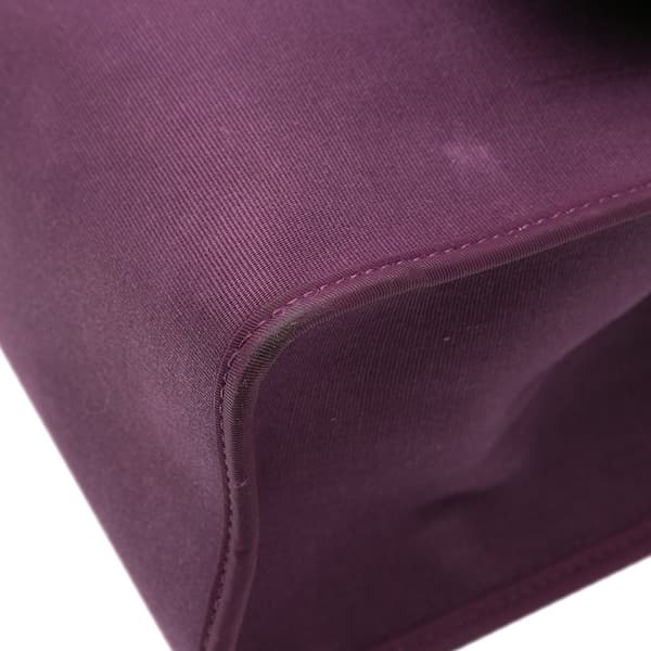 Pre-owned Hermès Toile Herbag Zip 31 Purple