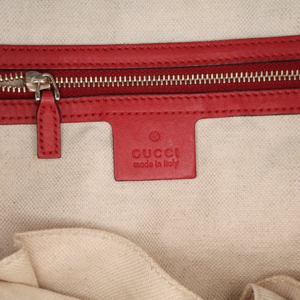 Pre-owned Gucci Large GG Supreme Nice Dome Satchel Brown