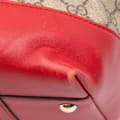 Miniatyrbild 8 av 9: Pre-owned Gucci Large GG Supreme Nice Dome Satchel Brown