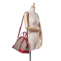 Miniatyrbild 9 av 9: Pre-owned Gucci Large GG Supreme Nice Dome Satchel Brown