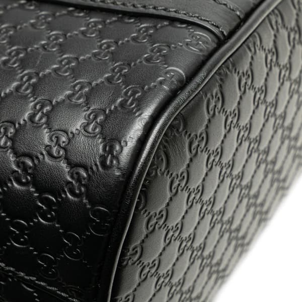Pre-owned Gucci Mini Microguccissima Dome Satchel Black