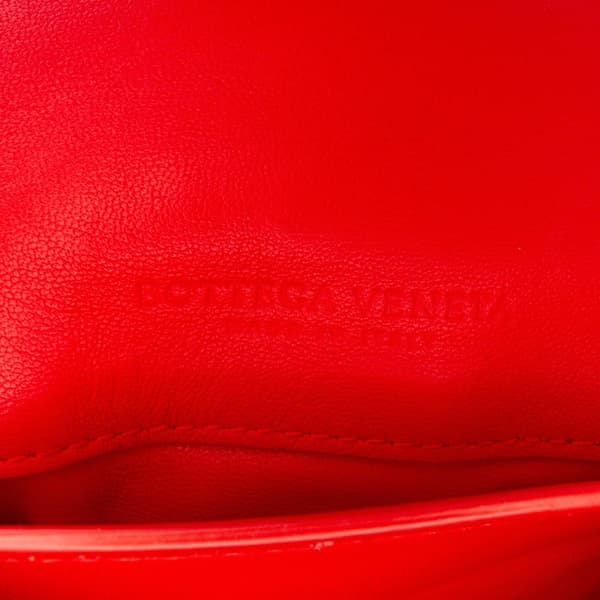 Pre-owned Bottega Veneta Mini Leather Piazza Top Handle Satchel Red