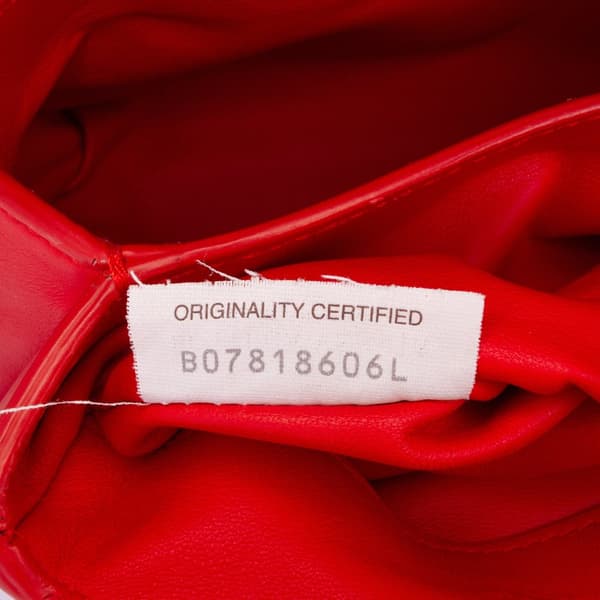 Pre-owned Bottega Veneta Mini Leather Piazza Top Handle Satchel Red