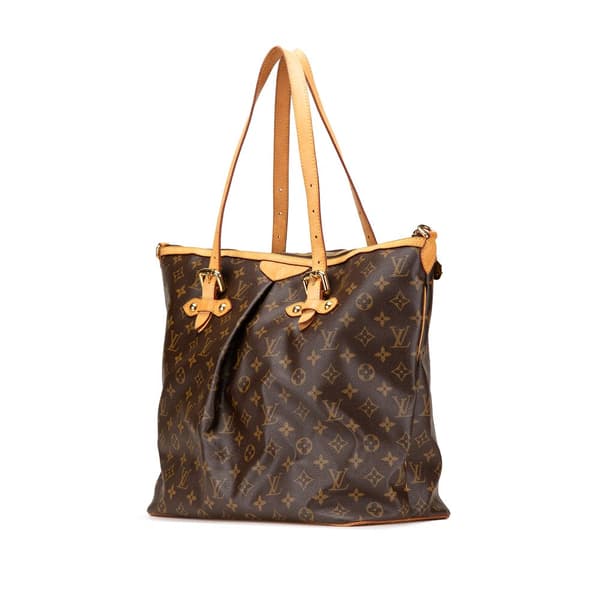 Pre-owned Louis Vuitton Monogram Palermo GM Brown