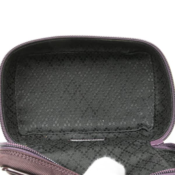 Pre-owned Gucci Nylon Vanity Bag Purple