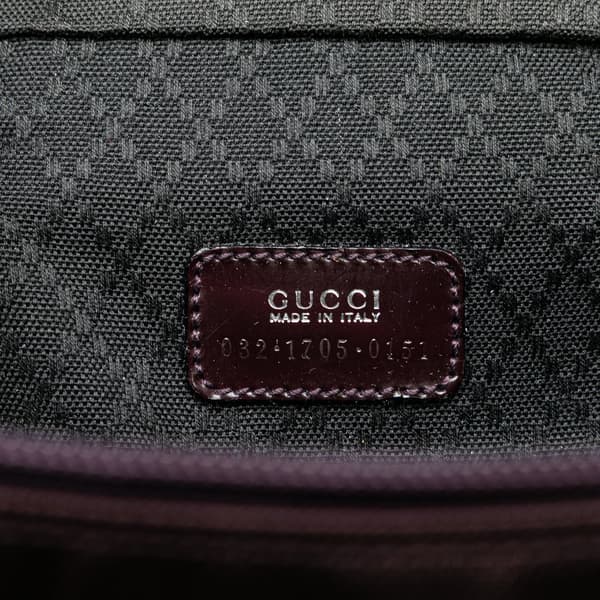 Pre-owned Gucci Nylon Vanity Bag Purple